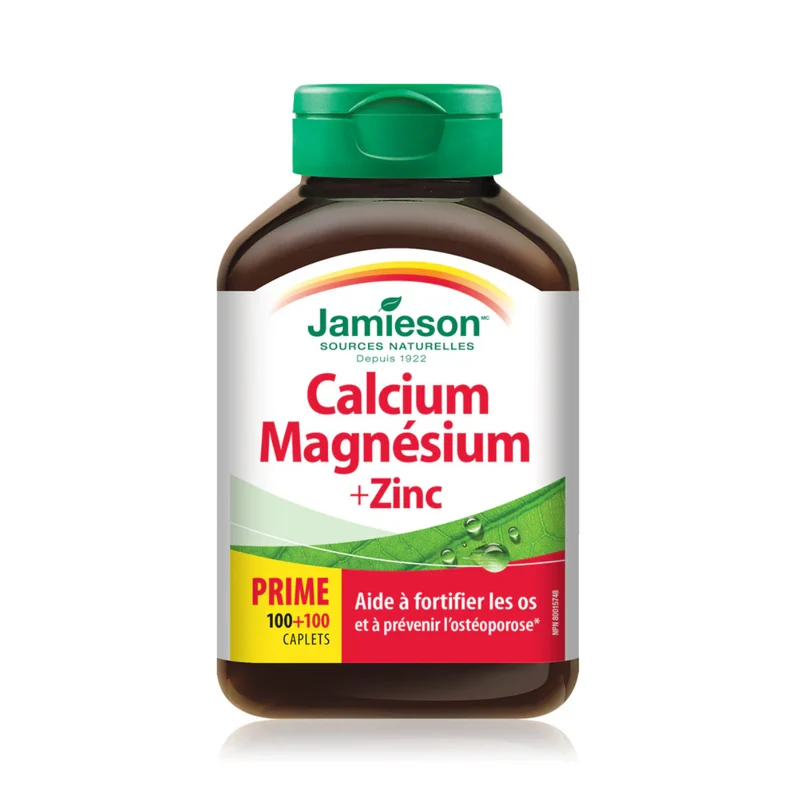 Jamieson - Calcium Magnesium + Zinc | 200 Caplets