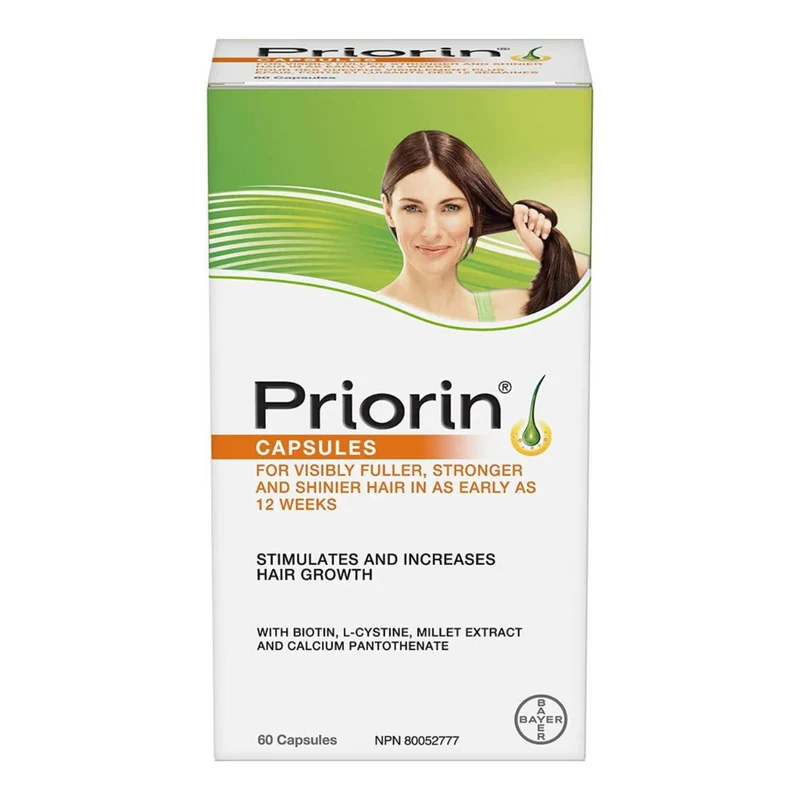 Priorin - Capsules with Biotin for Visibility Fuller & Stronger Hair | 60 Capsules