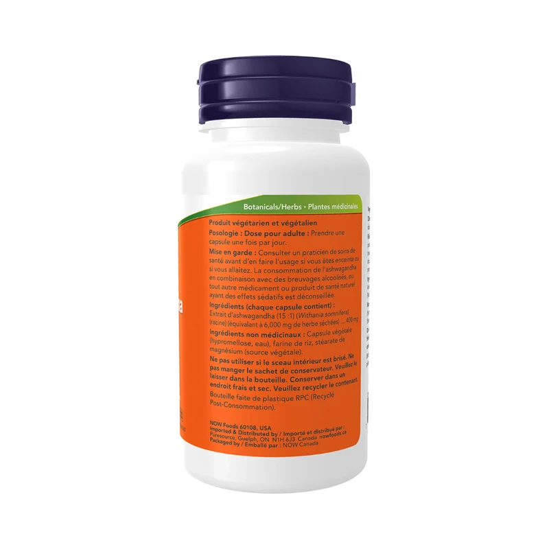 NOW - Ashwagandha 15:1 Concentrate 400 mg | 90 Capsules