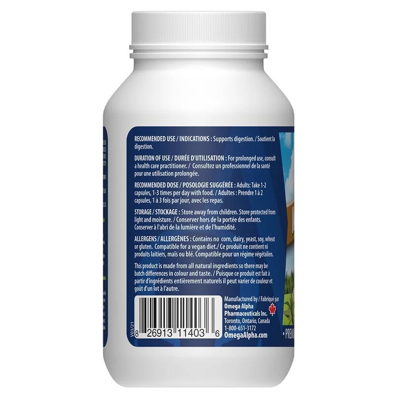 Omega Alpha - Multi-Zyme Support Healthy Digestion | 90 VegCaps