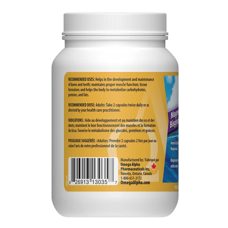 Omega Alpha - Magnesium Bisglycinate | 120 VegCaps