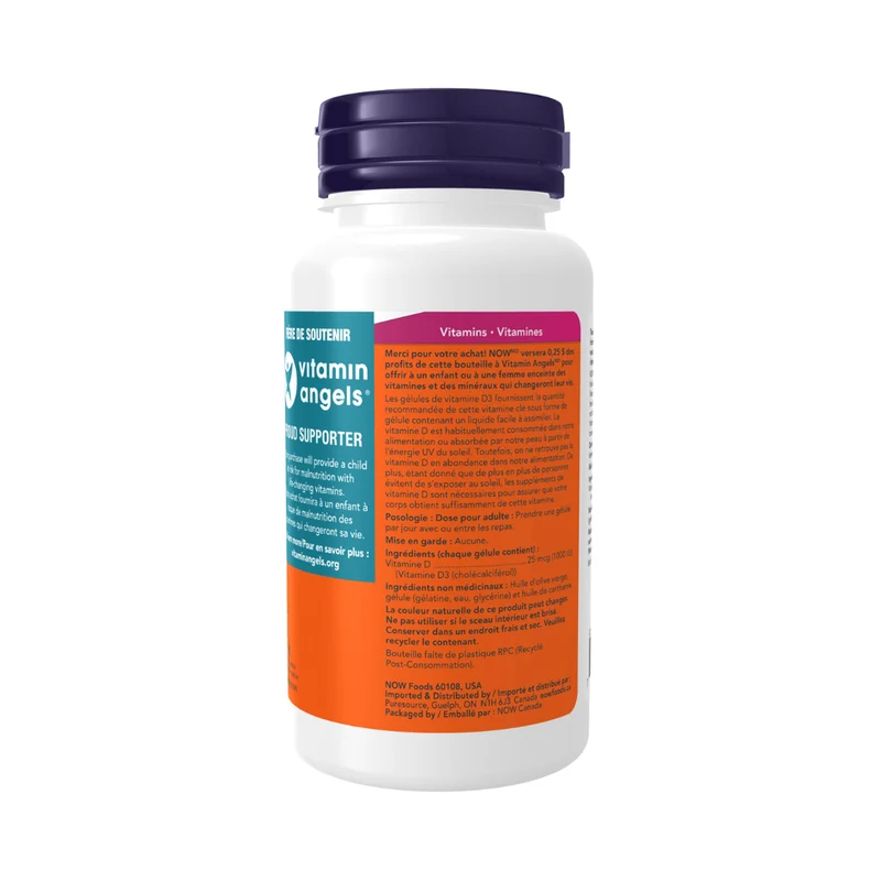 NOW - Vitamin D3 1000 IU | 180 Softgels