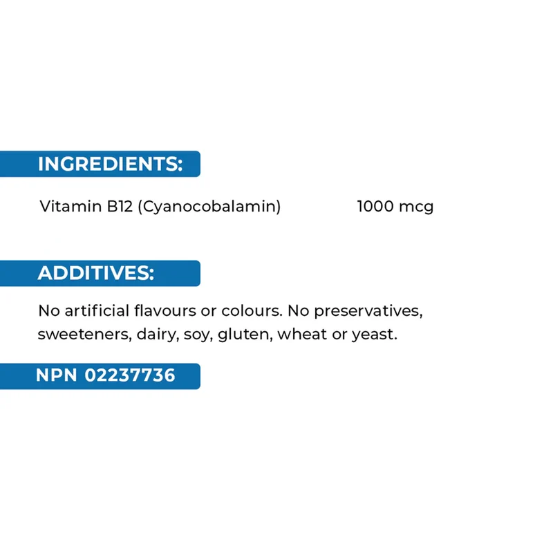 Swiss Natural - Vitamin B12 1000 MCG | 180 Tablets