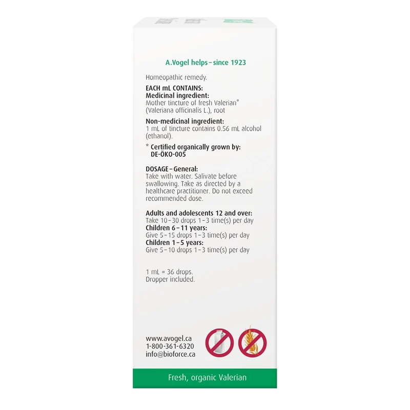 A.Vogel - Fresh Valerian Root Tincture | 50 mL