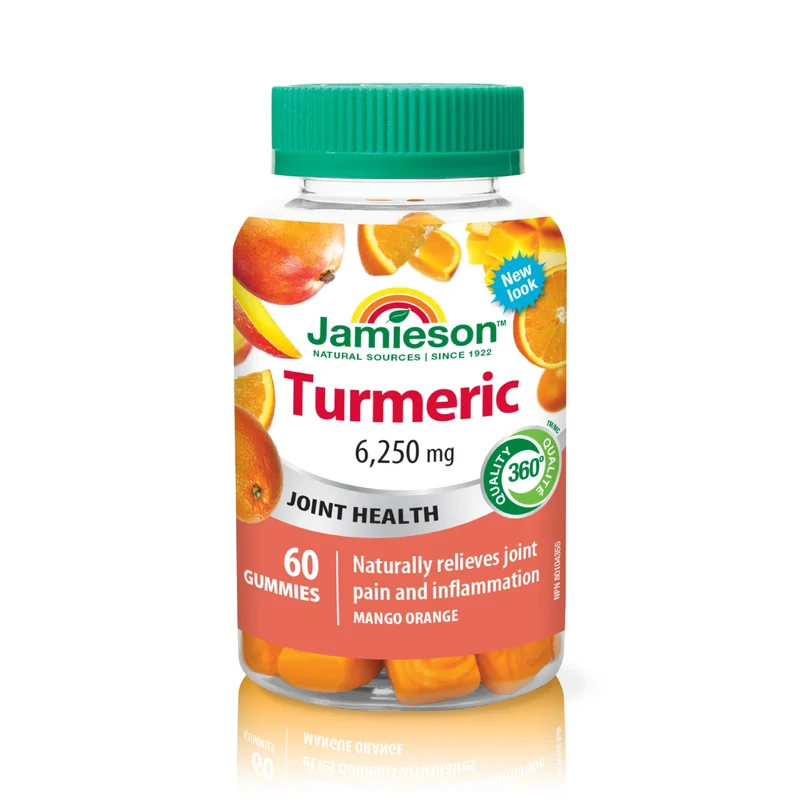 Jamieson - Turmeric Gummies - Mango Orange | 60 Gummies
