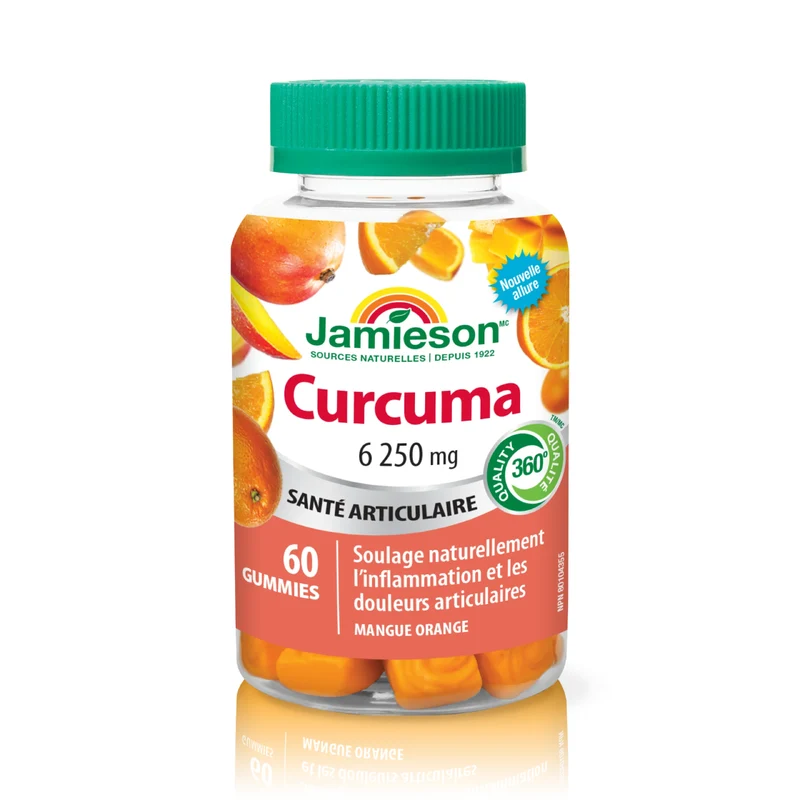 Jamieson - Turmeric Gummies - Mango Orange | 60 Gummies