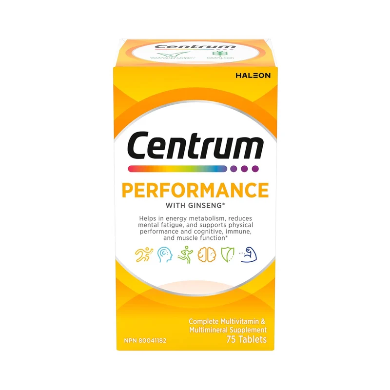Centrum - Performance Multivitamin with Ginseng | 75 Tablets