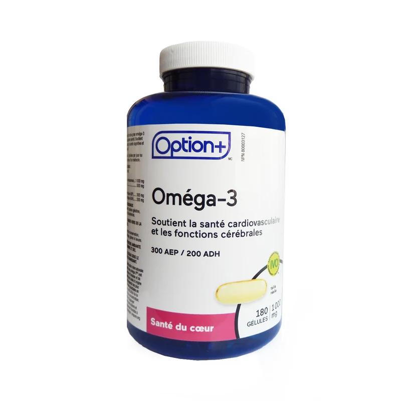 Option+ Omega 3 | 1000 mg X 180 Soft Gels