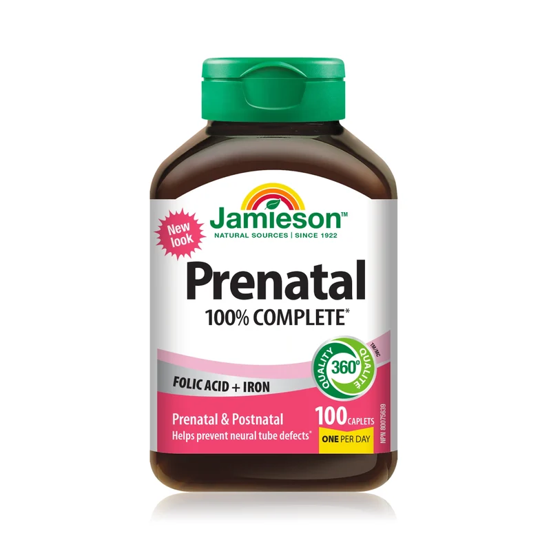 Jamieson - Prenatal 100% Complete Multivitamin | 100 Caplets