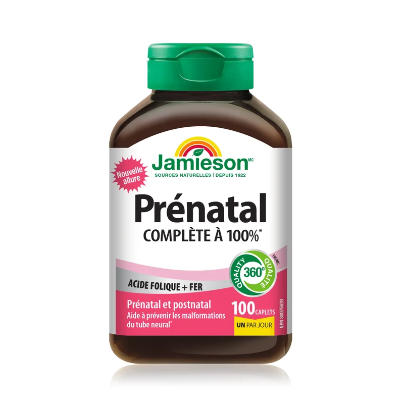 Jamieson - Prenatal 100% Complete Multivitamin | 100 Caplets