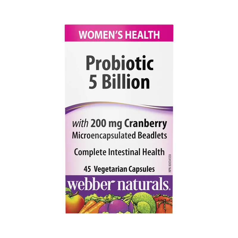 Webber Naturals - Women's Health Probiotic 5 Billion | 45 Vegetarian Capsules
