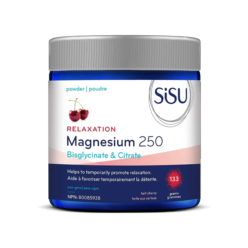 SISU - Magnesium 250 Powder Formula, Tart Cherry | 133 g