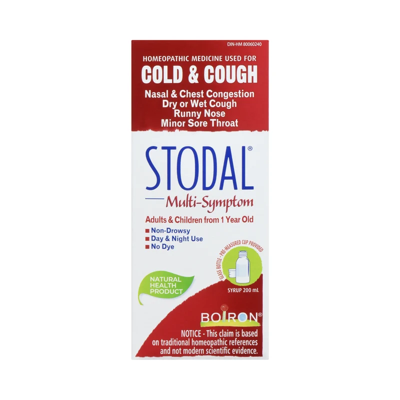 Stodal - Multi-Symptom Cold & Cough Homeopathic Syrup | 200 mL
