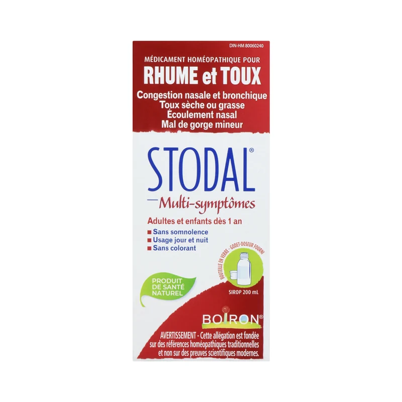 Stodal - Multi-Symptom Cold & Cough Homeopathic Syrup | 200 mL