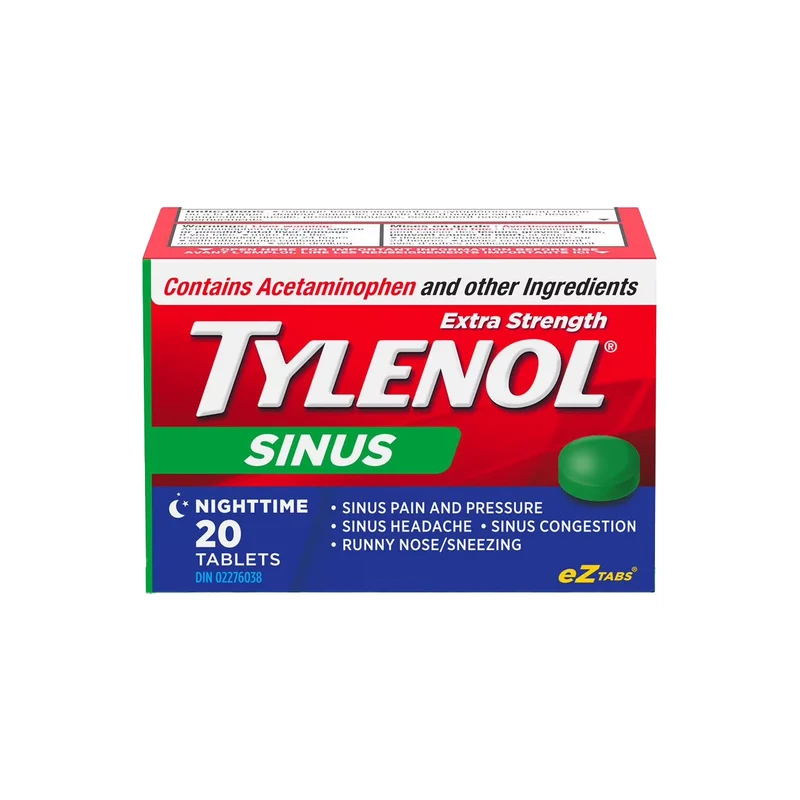 Tylenol Extra Strength Sinus Nighttime Tablets | 20 Tablets