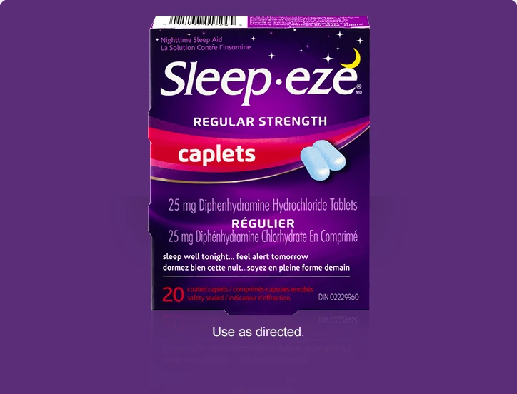 Sleep Eze Regular Strength Caplets | 20 Coated Caplets