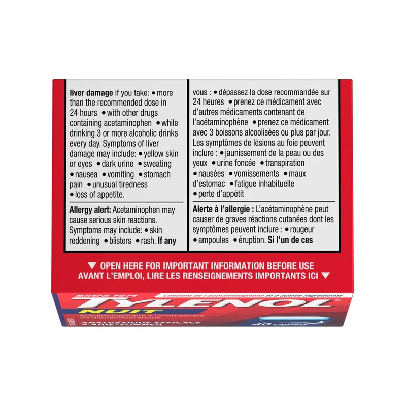 Tylenol - Nighttime Effective + Sleep Aid | 40 Caplets