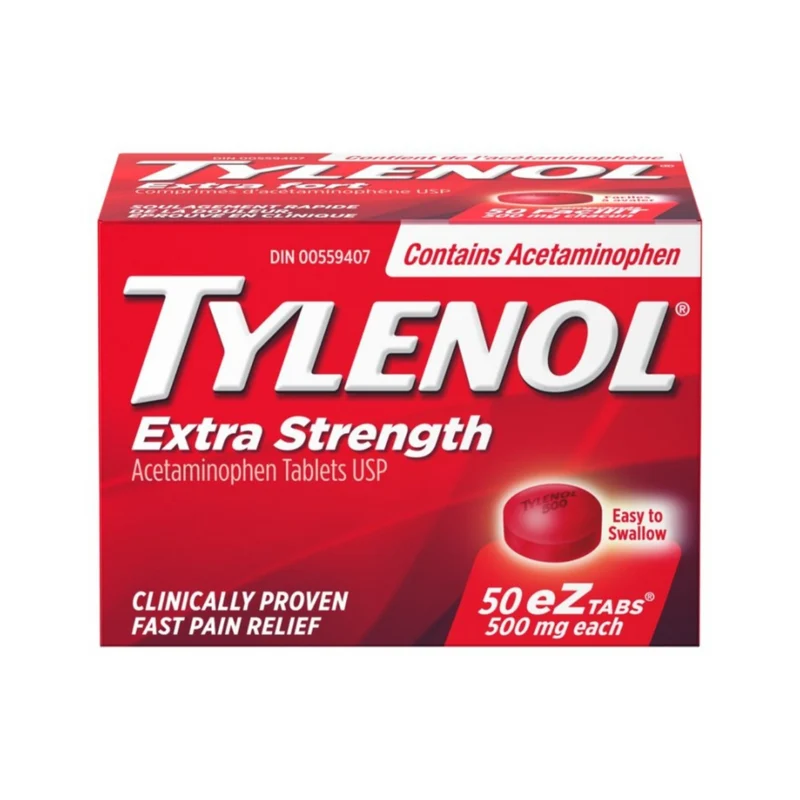 Tylenol - Acetaminophen 500 mg, Extra Strength | 50 eZ tabs