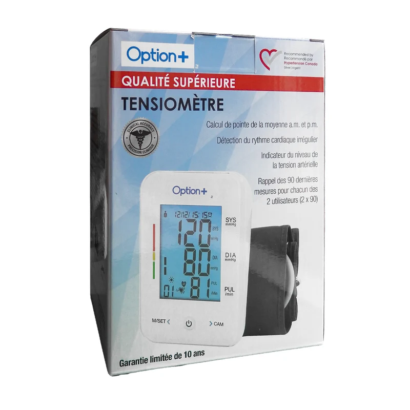Option+ Premium Blood Pressure Monitor & Cuff