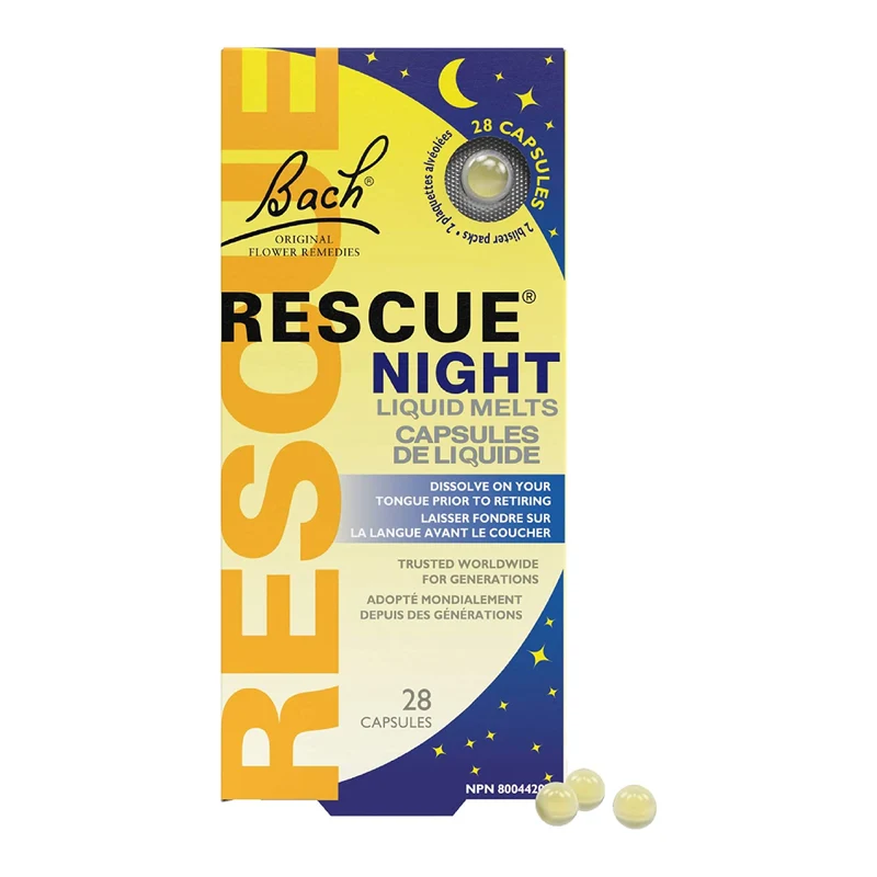 Bach - Rescue Night Liquid Melts | 28 Capsules