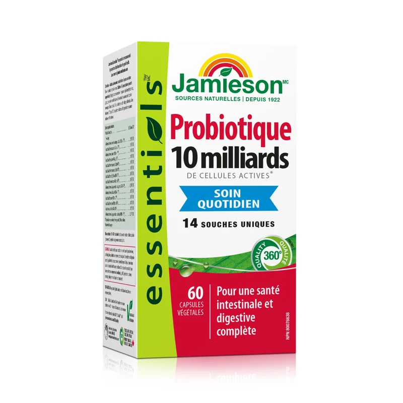 Jamieson - Daily Maintenance 10 Billion Probiotic | 60 Vegetarian Capsules