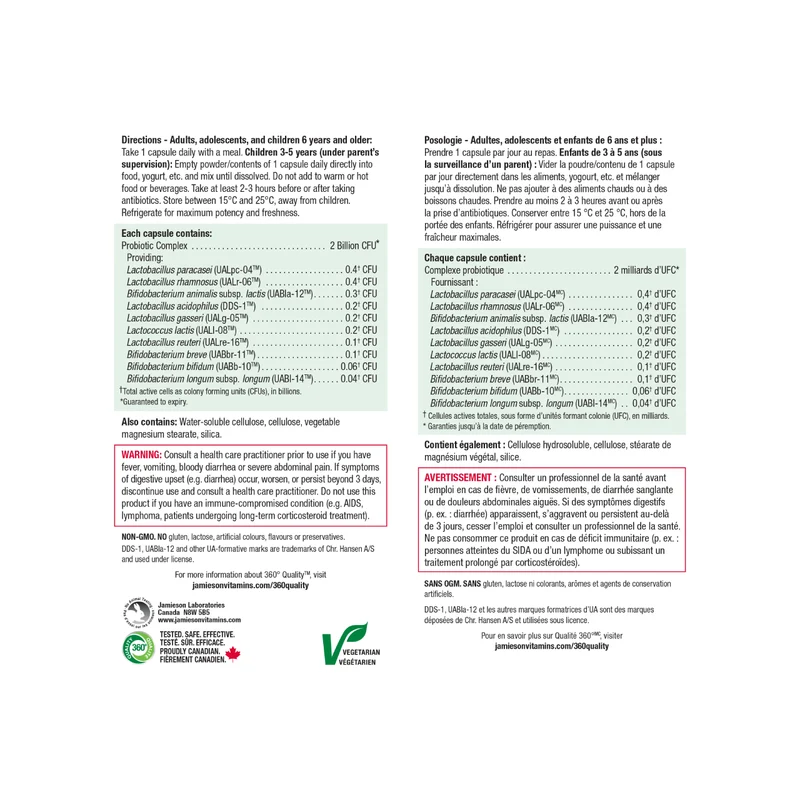 Jamieson - Acidophilus Super Strain 2 Billion | 90 Vegetarian Capsules