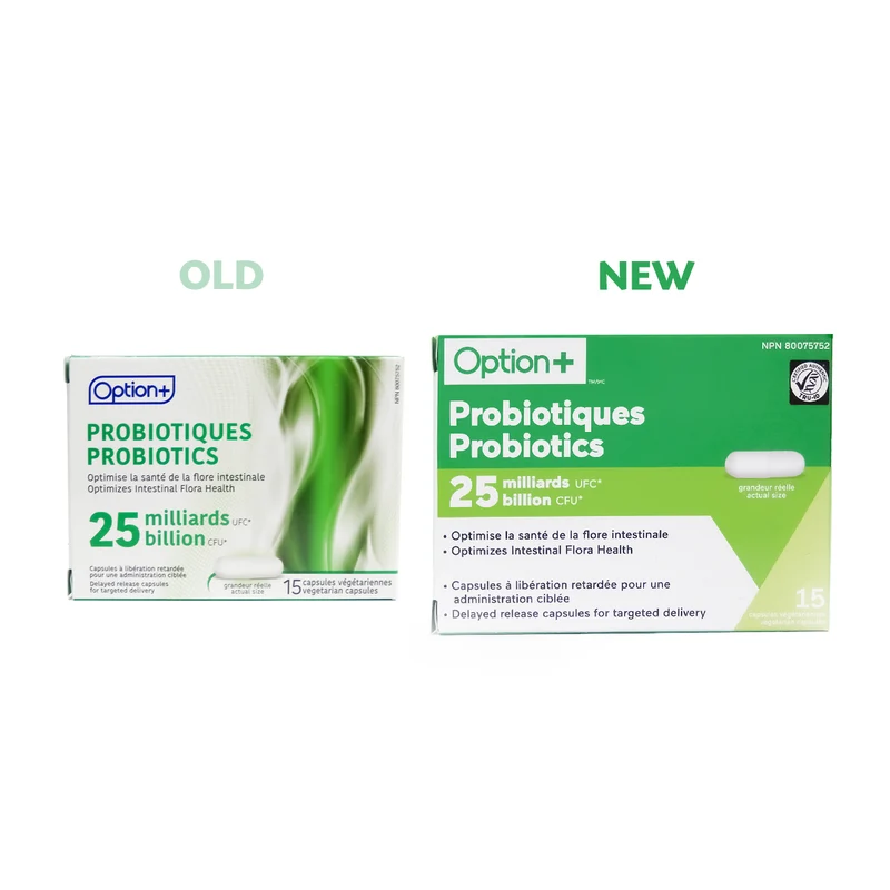 Option+ 25 Billion Probiotics | 15 Capsules