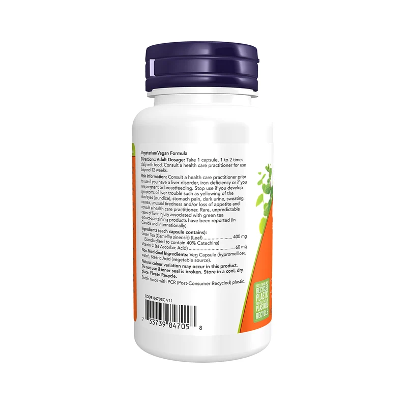 NOW - Green Tea Extract 400 mg | 100 Capsules