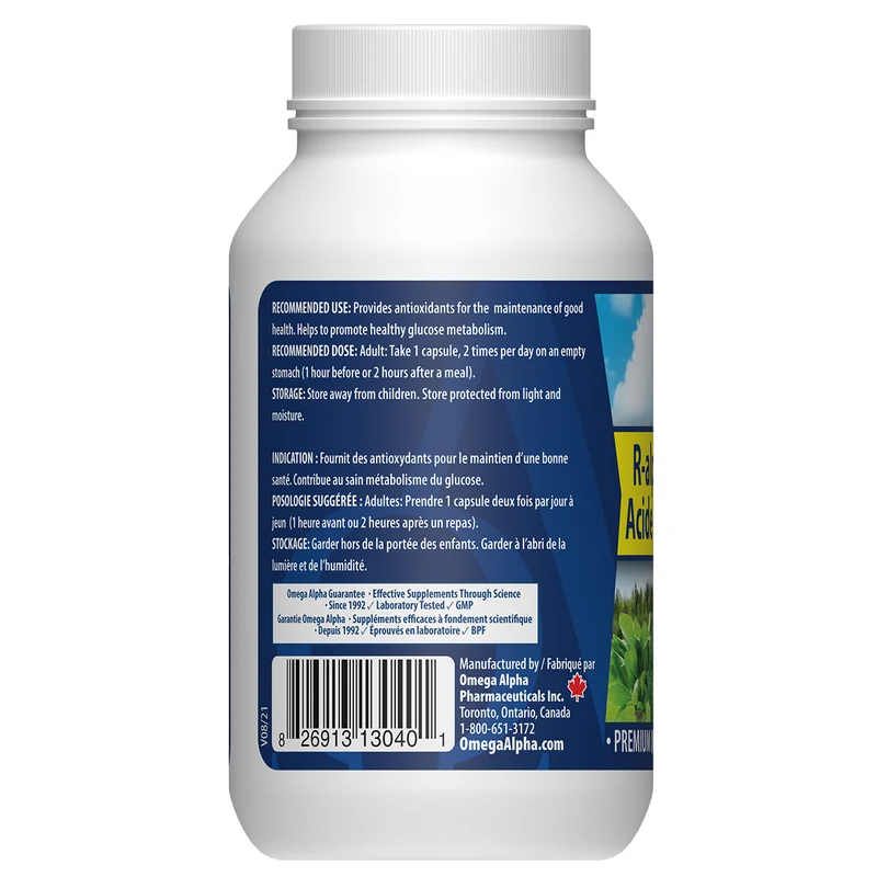 Omega Alpha - R-Alpha-Lipoic Acid | 60 VegCaps