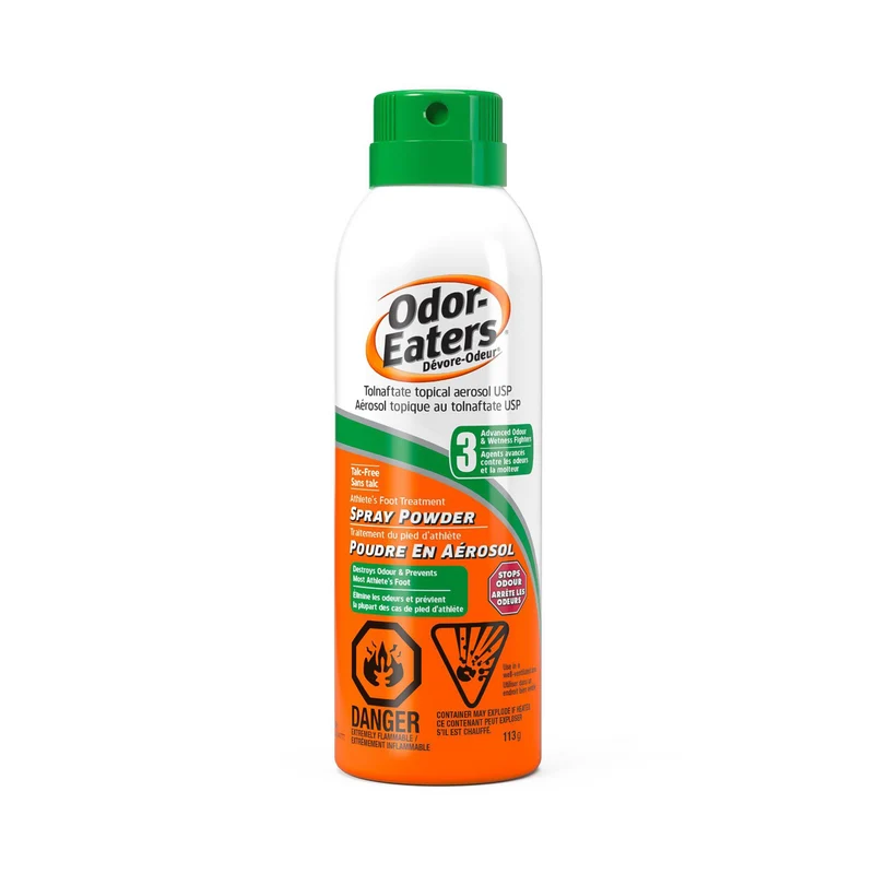 Odor-Eaters - Talc-Free Athlete's Foot Treatment Aerosol Spray Powder | 113 g