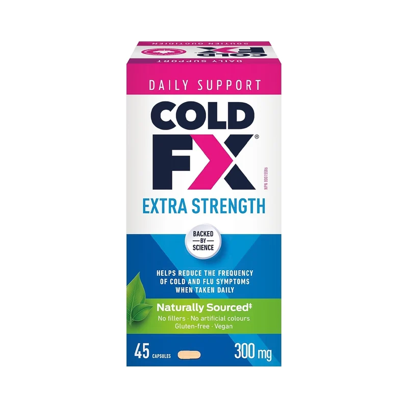 Cold-FX - Extra Strength Cough & Cold Relief Capsules | 45 Capsules