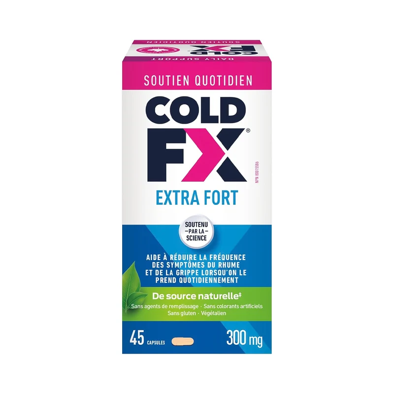 Cold-FX - Extra Strength Cough & Cold Relief Capsules | 45 Capsules