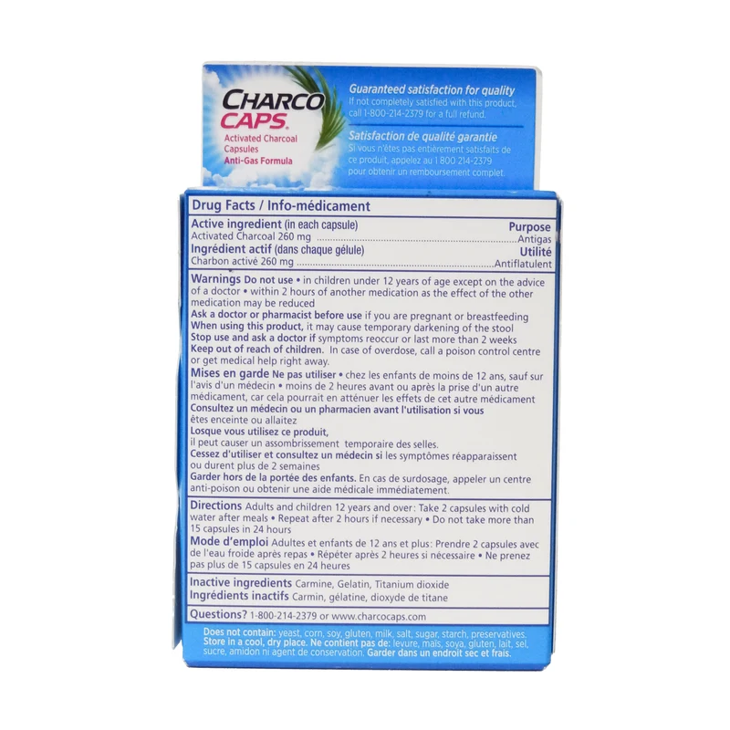 Charco Caps - Activated Charcoal Capsules | 36 Capsules
