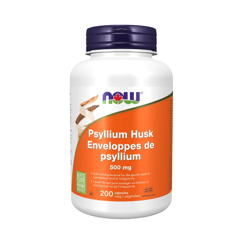 NOW - Psyllium Husk 500 mg | 200 Capsules