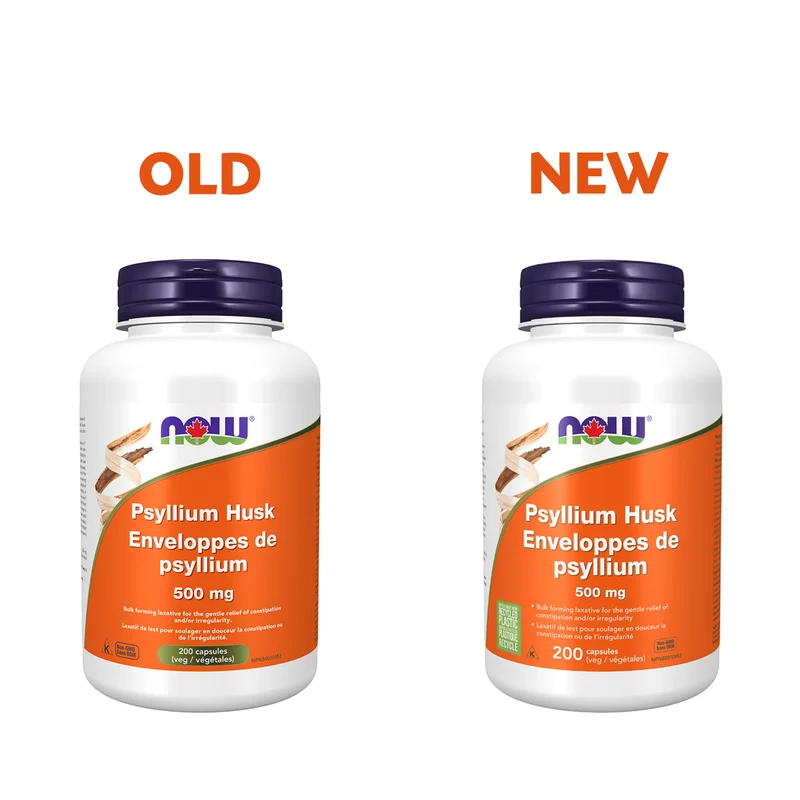 NOW - Psyllium Husk 500 mg | 200 Capsules