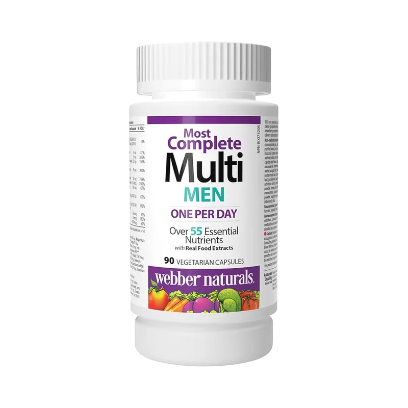 Webber Naturals - Men's Most Complete Multi | 90 Vegetable Capsules