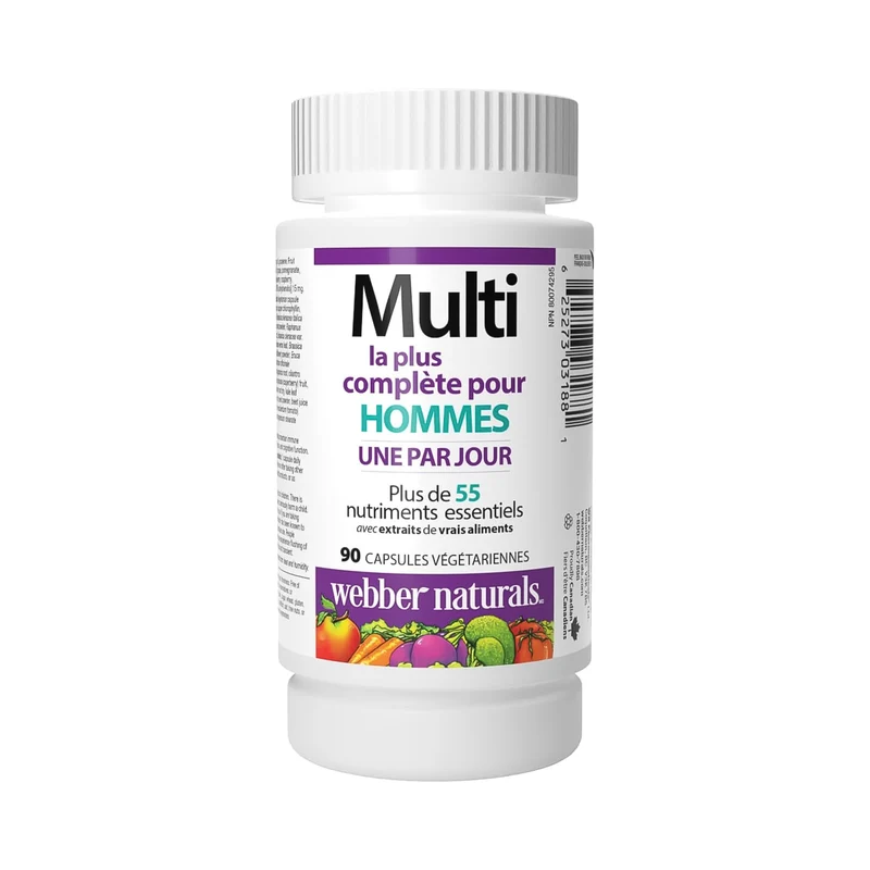 Webber Naturals - Men's Most Complete Multi | 90 Vegetable Capsules