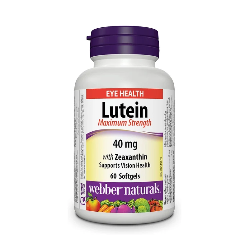 Webber Naturals - Lutein 40mg With Zeaxanthin | 60 Softgels