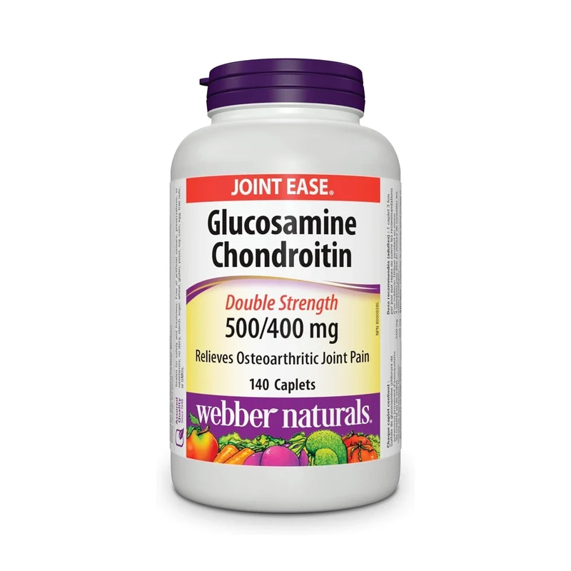 Webber Naturals - Glucosamine Chondroitin Double Strength 500/400 mg | 140 Caplets