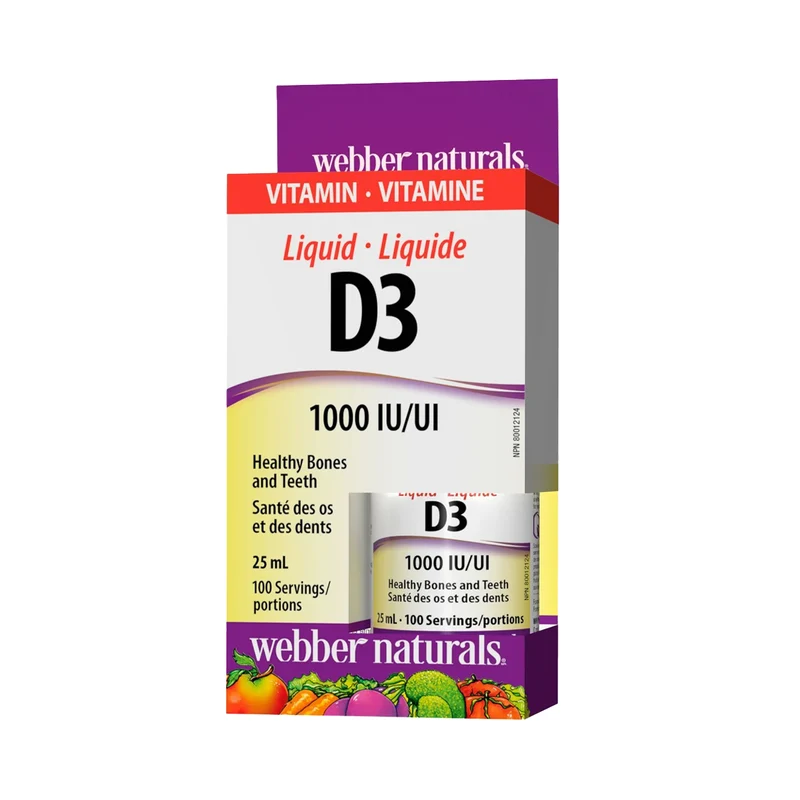 Webber Naturals - Liquid Vitamin D3 1000 IU | 25 mL