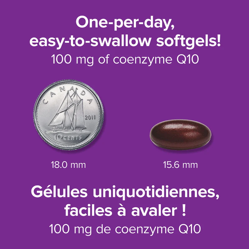 Webber Naturals - Coenzyme Q10 100 mg | BONUS 30+30 Softgels