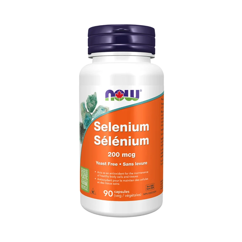 NOW - Selenium 200 mg Yeast Free | 90 Veg Capsules