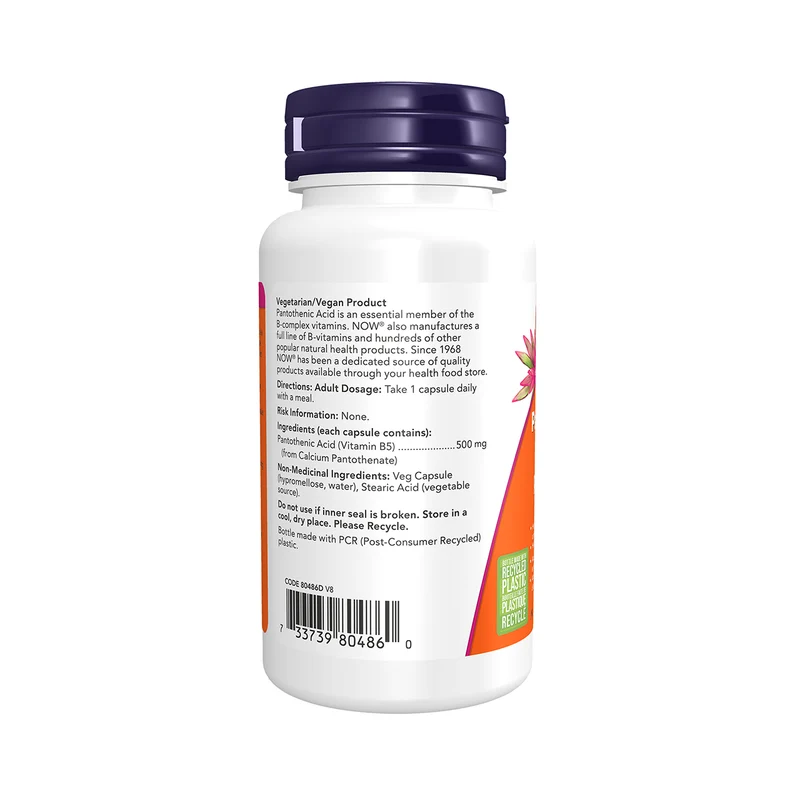 NOW - Pantothenic Acid 500 mg | 100 Caps