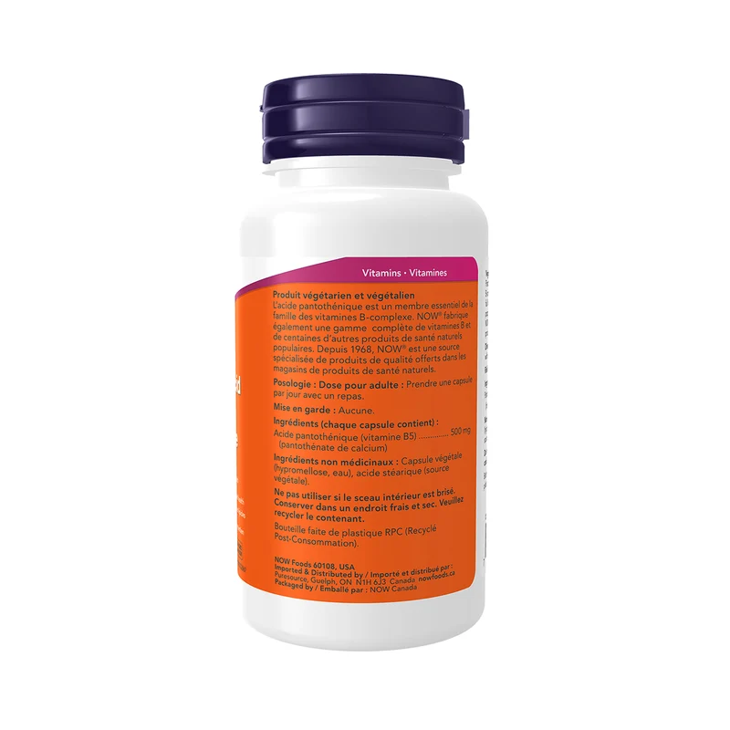 NOW - Pantothenic Acid 500 mg | 100 Caps