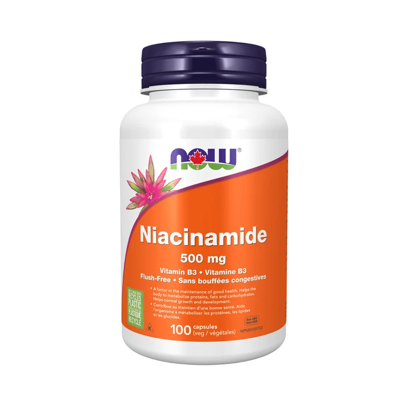 NOW - Niacinamide 500 mg | 100 Veg Caps