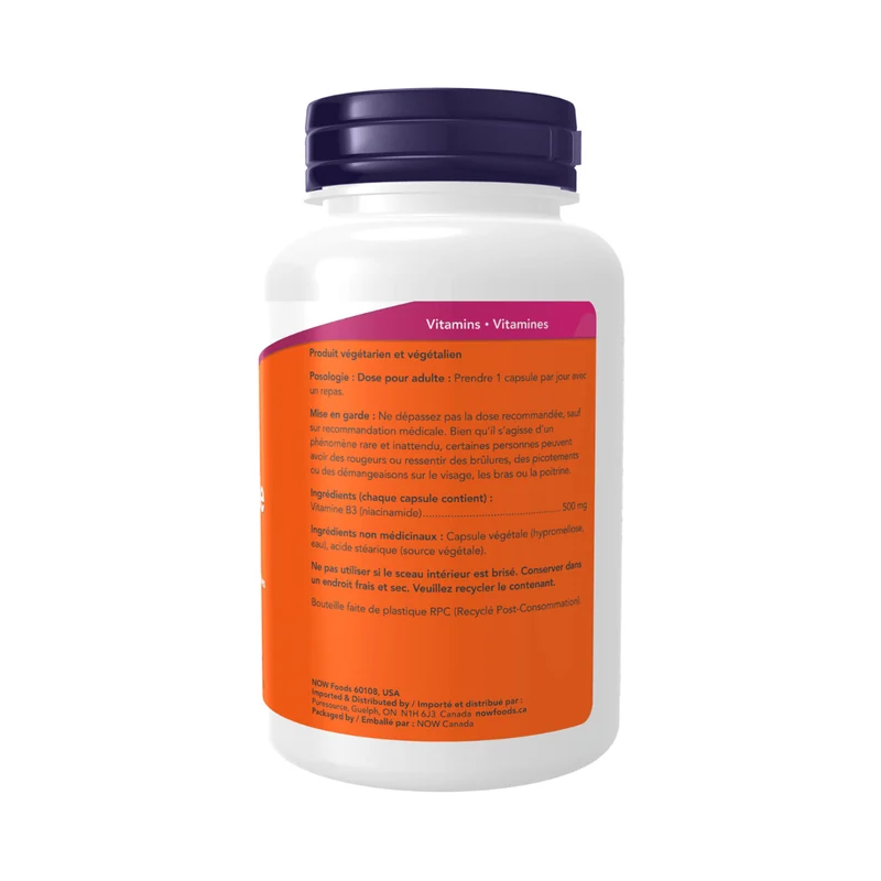 NOW - Niacinamide 500 mg | 100 Veg Caps