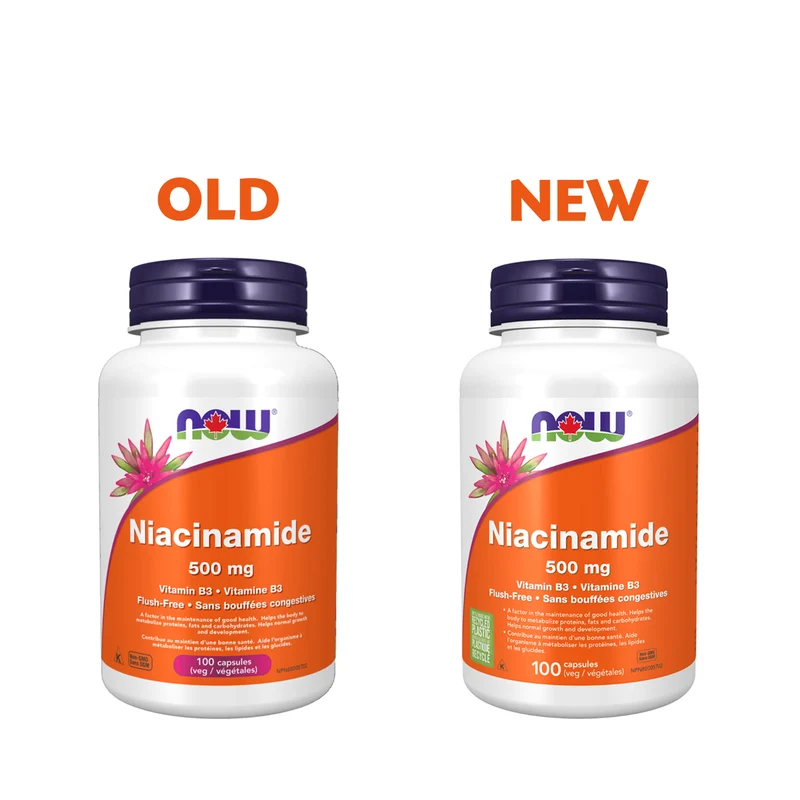 NOW - Niacinamide 500 mg | 100 Veg Caps