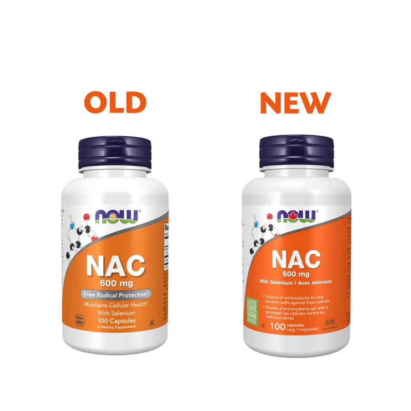 NOW - NAC 600 mg with Selenium | 100 Veg Capsules