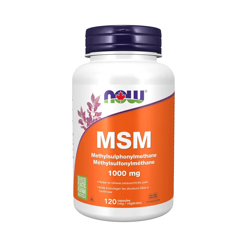 NOW - MSM 1000 mg | 120 Veg Capsules