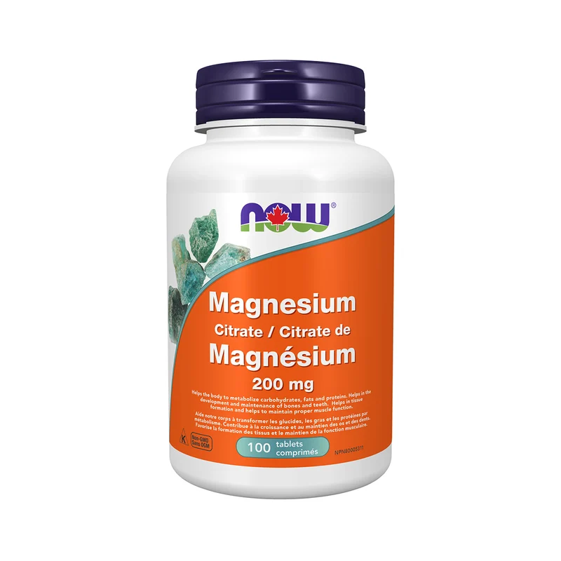 NOW - Magnesium Citrate 200 mg | 100 Caps